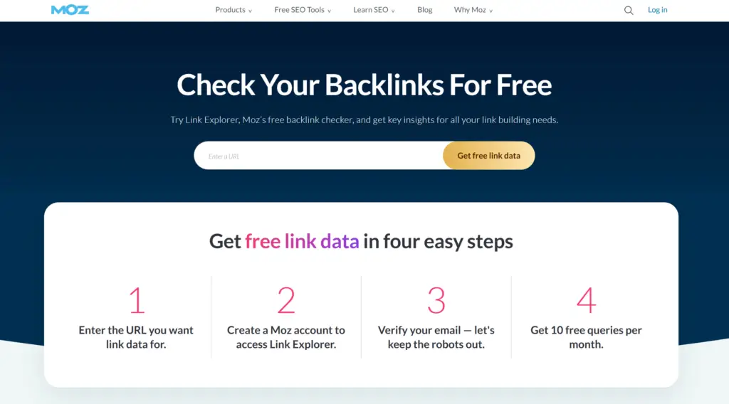10 Free Seo Tools For Beginners 11 Moz Link Explorer