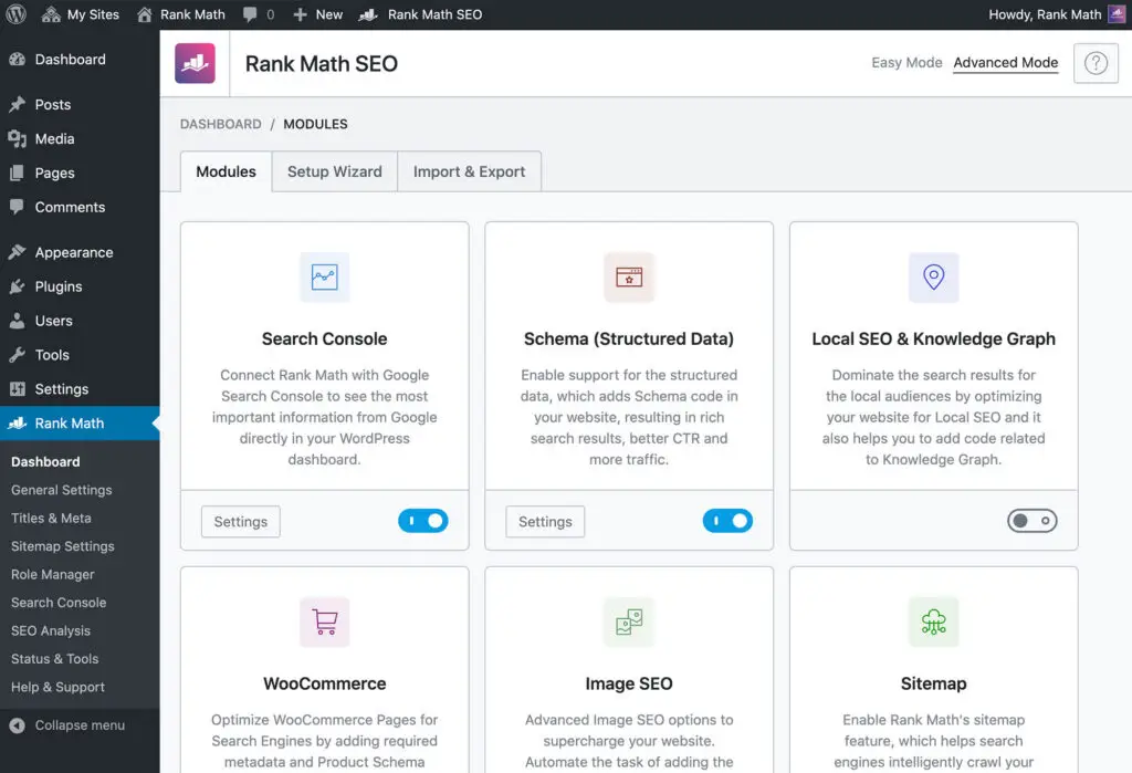 10 Free Seo Tools For Beginners 6 Rank Math Seo Modules Page