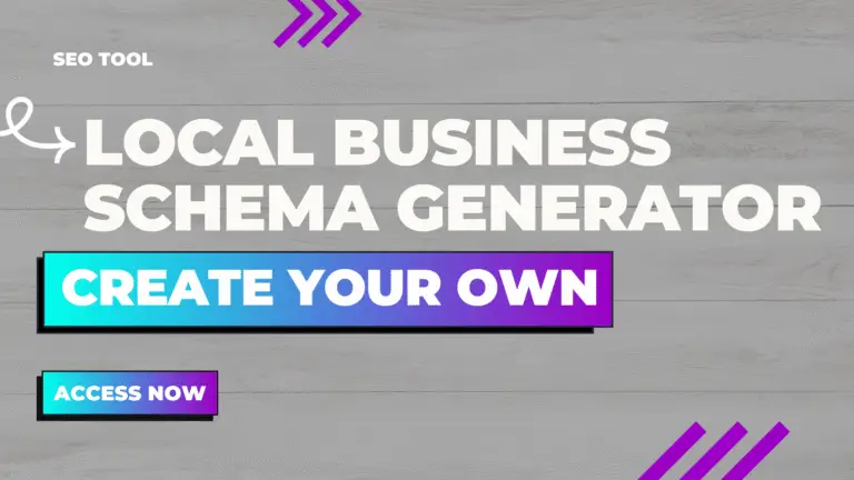 Local Business Schema Generator