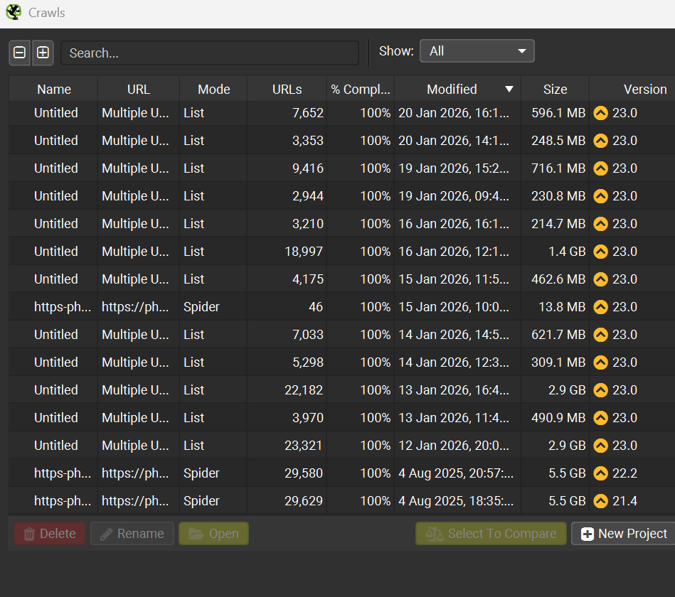 Crawling Large Websites With Screaming Frog 5 Set Memory Allocation sensibly in Screaming Frog