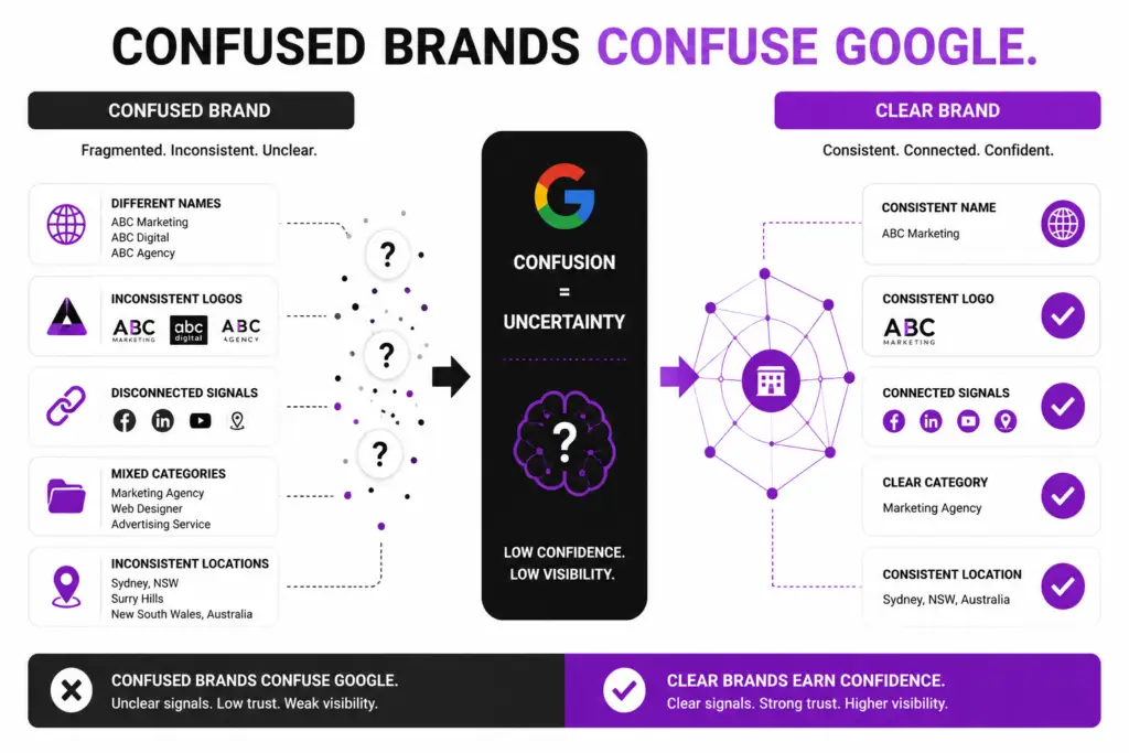 Brand Presence: The First Phase Of Brand Seo 2 Confused Brands Confuse Google