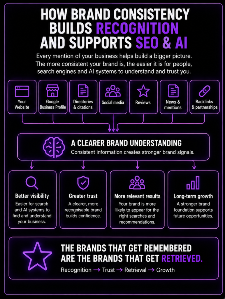Brand Consistency: Why Mixed Signals Make Your Brand Harder To Trust 3 Brand Consistency Supports Recognition